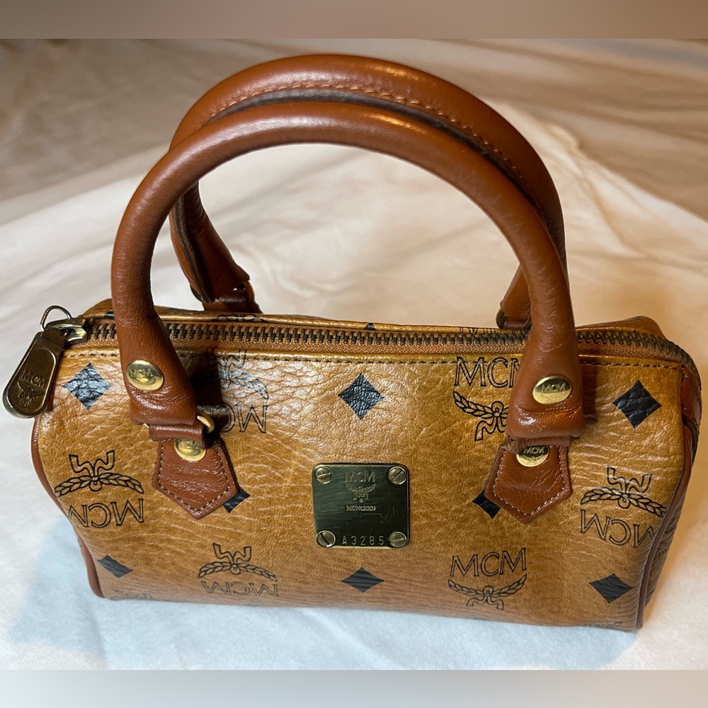 Mcm vintage Visetos 2way mini Boston bag